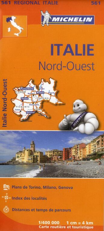 Couverture du livre « Italie nord-ouest » de Collectif Michelin aux éditions Michelin