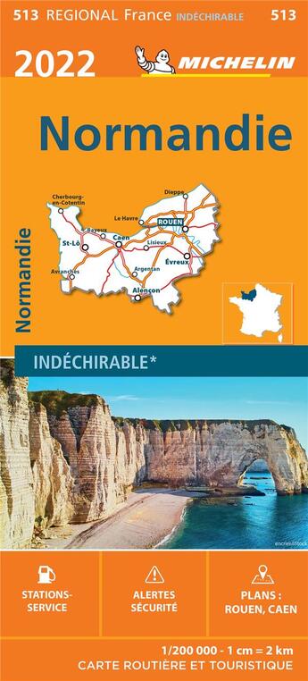 Couverture du livre « Cr 513 normandie 2022 » de Collectif Michelin aux éditions Michelin