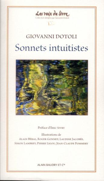 Couverture du livre « Sonnets intuitistes » de Giovanni Dotoli aux éditions Alain Baudry Et Compagnie