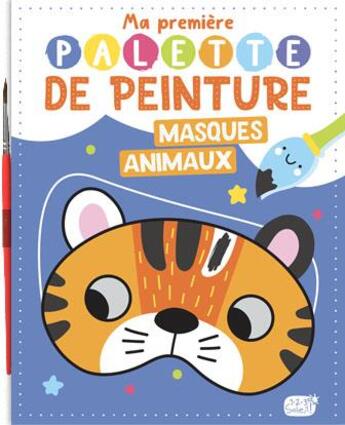 Couverture du livre « Ma première palette de peinture : masques animaux » de  aux éditions 1 2 3 Soleil