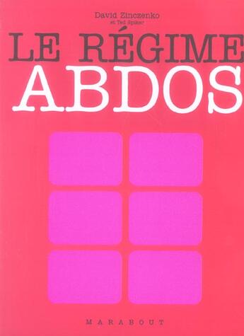 Couverture du livre « Le Regime Abdos » de David Zinczenco aux éditions Marabout