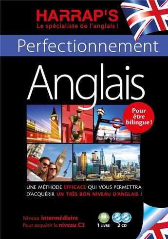 Couverture du livre « Harrap's methode perfectionnement anglais 2 cd + livre » de Holstead/Etienne aux éditions Harrap's