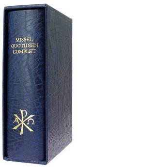 Couverture du livre « Missel Quotidien Complet (Bleu) » de  aux éditions Sainte Madeleine