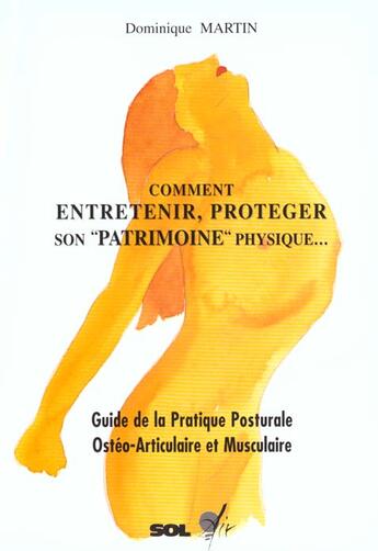 Couverture du livre « Entretenir son patrimoine physique » de Martin aux éditions Sol'air