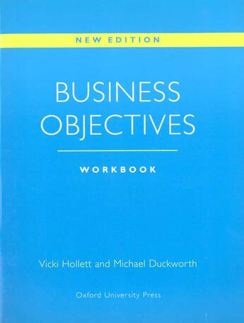 Couverture du livre « Business objectives: workbook » de Hollett aux éditions Oxford Up Elt