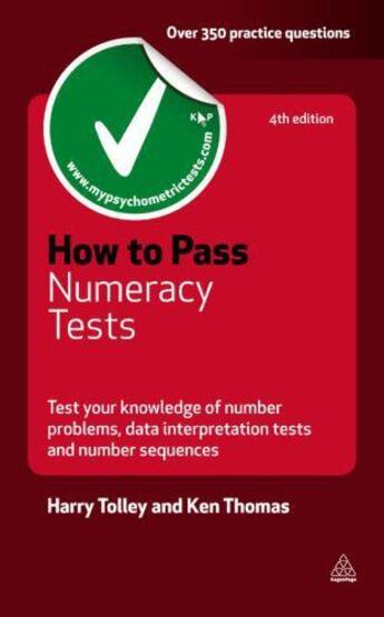 Couverture du livre « How to Pass Numeracy Tests » de Tolley Harry aux éditions Kogan Page Digital