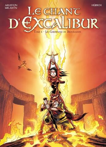 Couverture du livre « Le chant d'Excalibur Tome 6 ; les gardiennes de Brocéliande » de Eric Hubsch et Christophe Arleston aux éditions Soleil