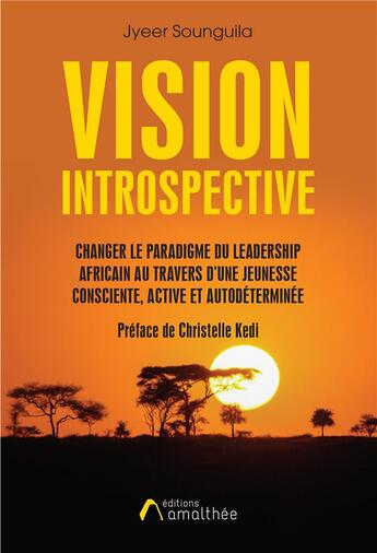 Couverture du livre « Vision introspective ; changer le paradigme du leadership africain au travers d'une jeunesse consciente, active et autodéterminée » de Jyeer Sounguila aux éditions Amalthee