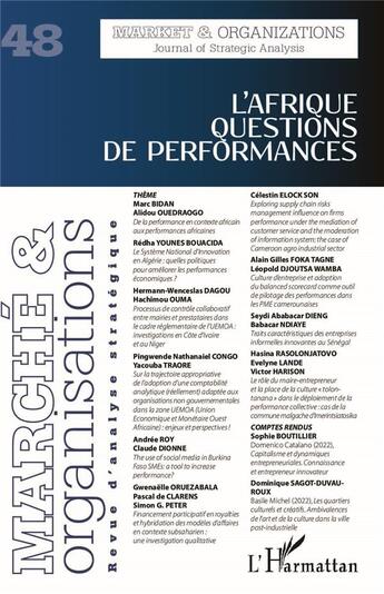 Couverture du livre « L'Afrique questions de performances » de  aux éditions L'harmattan