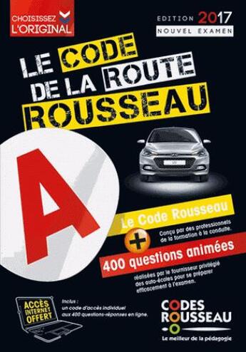 Couverture du livre « Code de la route B Rousseau (édition 2017) » de  aux éditions Codes Rousseau