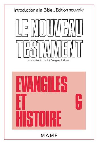 Couverture du livre « Evangile et histoire » de Pierre Grelot aux éditions Mame