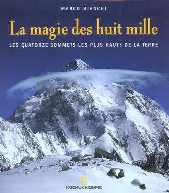 Couverture du livre « La magie des huit mille » de Marco Bianchi aux éditions National Geographic