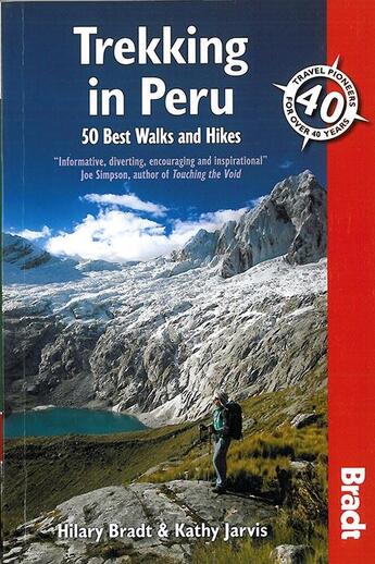 Couverture du livre « Trekking in peru » de Bradt Hilary aux éditions Bradt