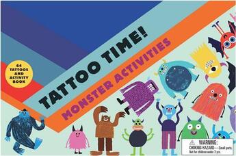 Couverture du livre « Tattoo time! monster activities » de Rob Hodgson aux éditions Laurence King