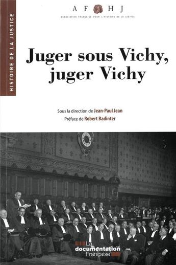 Couverture du livre « Juger sous Vichy, juger Vichy (29e édition) » de Association Francaise Por L'Histoire De La Justice aux éditions Documentation Francaise