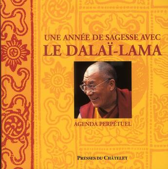 Couverture du livre « Une année de sagesse avec le Dalaï-Lama ; agenda perpétuel » de Magny-C aux éditions Archipel