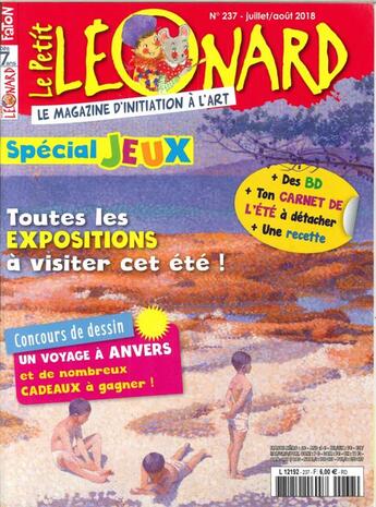 Couverture du livre « Le petit leonard n 237 special expo et jeux - juillet/aout 2018 » de  aux éditions Le Petit Leonard