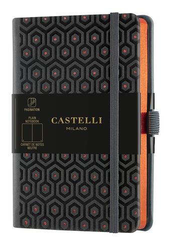 Couverture du livre « Carnet copper and gold poche uni honeycomb copper » de  aux éditions Castelli Milano