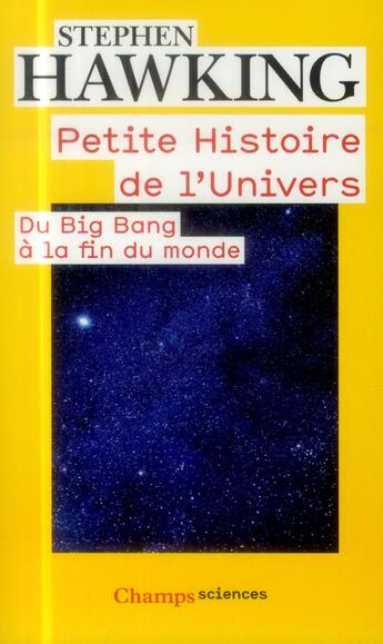 Couverture du livre « Petite histoire de l'univers ; du big bang à la fin du monde » de Stephen William Hawking aux éditions Flammarion