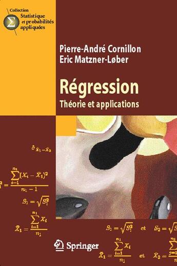 Couverture du livre « Régression » de Pierre-Andre Cornillon et Eric Matzner-Lober aux éditions Springer