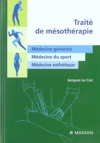 Couverture du livre « Traite de mesotherapie » de Jacques Le Coz aux éditions Elsevier-masson