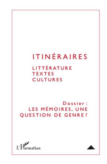 Couverture du livre « Les mémoires, une question de genre ? » de  aux éditions L'harmattan