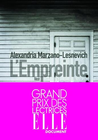 Couverture du livre « L'empreinte » de Alexandria Marzano-Lesnevich aux éditions Sonatine