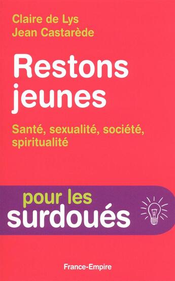 Couverture du livre « Conseils pour rester jeune » de Jean Castarede aux éditions France-empire