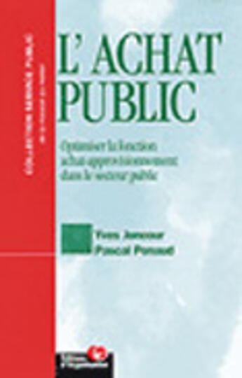 Couverture du livre « Achat public » de Penaud/Joncour aux éditions Organisation