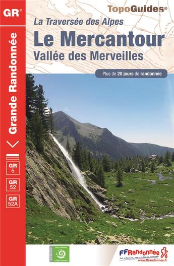 Couverture du livre « Mercantour ; vallée des merveilles (édition 2017) » de  aux éditions Ffrp