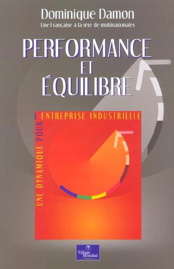 Couverture du livre « Performance et equilibre » de Dominique Damon aux éditions Pearson