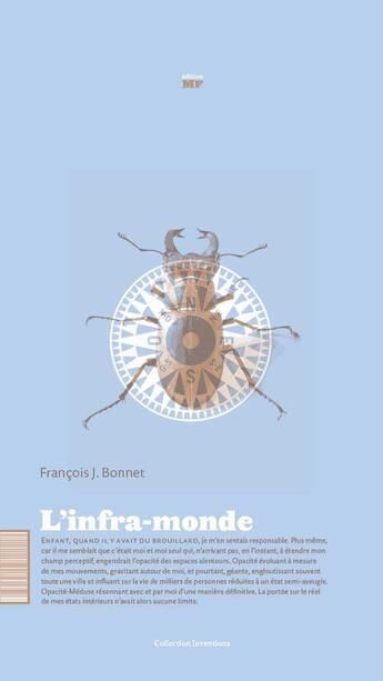 Couverture du livre « L'infra-monde » de Francois Bonnet aux éditions Editions Mf