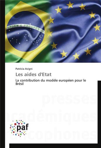 Couverture du livre « Les aides d'etat » de Avigni-P aux éditions Presses Academiques Francophones