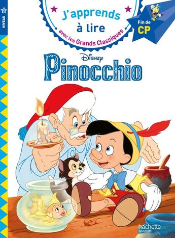 Couverture du livre « Pinocchio cp niveau 3 » de Isabelle Albertin aux éditions Hachette Education