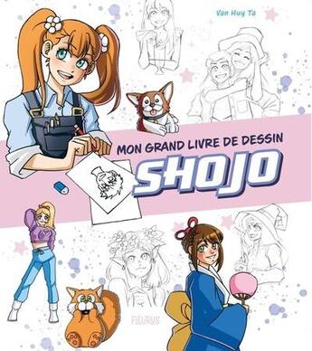 Couverture du livre « Mon grand livre de dessin shojo » de Van Huy Ta aux éditions Fleurus