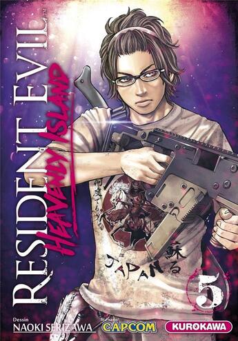 Couverture du livre « Resident Evil - Heavenly Island Tome 5 » de Serizawa Naoki et Capcom aux éditions Kurokawa