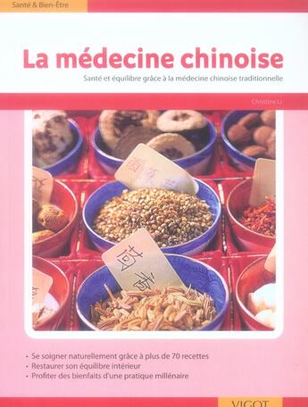 Couverture du livre « La médecine chinoise » de Claude Libersa aux éditions Vigot