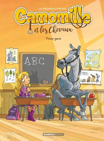 Couverture du livre « Camomille et les chevaux Tome 3 : poney game » de Lili Mesange et Stefano Turconi aux éditions Bamboo