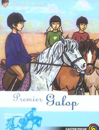 Couverture du livre « Clara et les poneys t7 - premier galop » de Mireille Mirej aux éditions Pere Castor