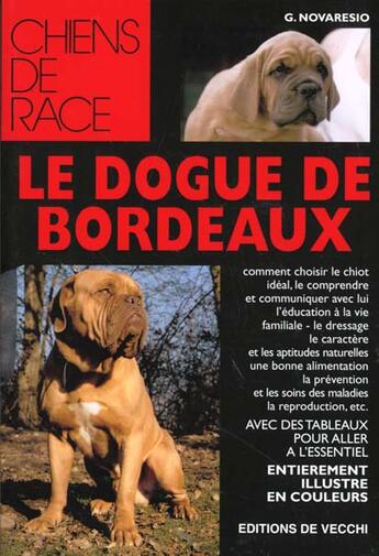 Couverture du livre « Le dogue de bordeaux » de Novaresio aux éditions De Vecchi