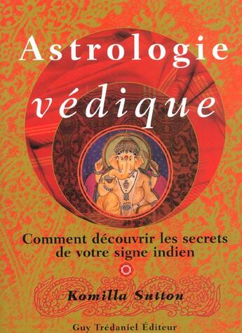 Couverture du livre « Astrologie vedique » de  aux éditions Guy Trédaniel