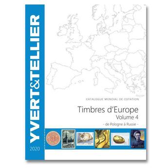 Couverture du livre « Europe t.4 : 2020 : catalogue des timbres des pays d'Europe » de Yvert Et Tellier aux éditions Yvert Et Tellier