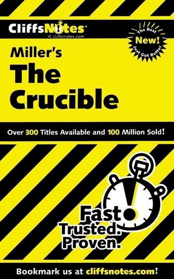 Couverture du livre « CliffsNotes on Miller's The Crucible » de Scheidt Jennifer L aux éditions Houghton Mifflin Harcourt