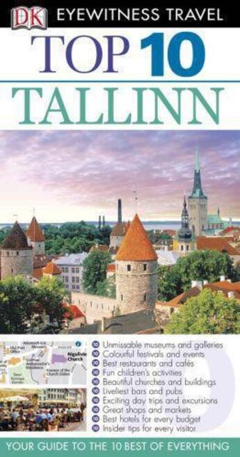 Couverture du livre « DK Eyewitness Top 10 Travel Guide: Tallinn » de  aux éditions Epagine