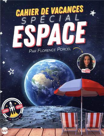 Couverture du livre « Le cahier de vacances special espace » de Florence Porcel aux éditions Albin Michel