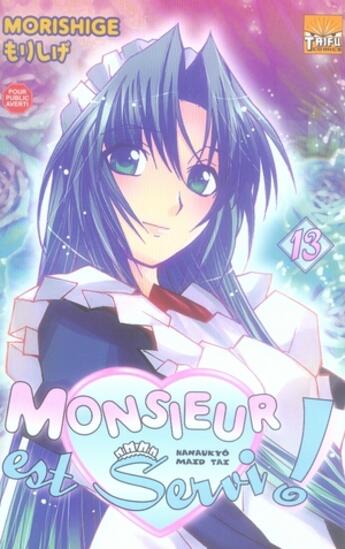 Couverture du livre « Monsieur est servi t.13 » de Morishige aux éditions Taifu Comics