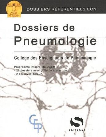 Couverture du livre « Pneumologie dossiers dcem » de  aux éditions Medxls