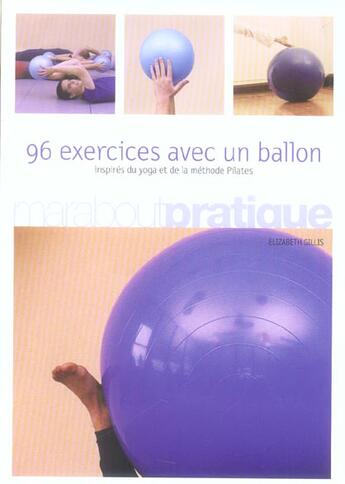 Couverture du livre « 96 Exercices Avec Un Ballon » de Elizabeth Gillis aux éditions Marabout