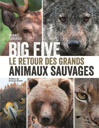 Couverture du livre « Big five ; le retour des grands animaux sauvages » de Marc Giraud aux éditions Delachaux & Niestle