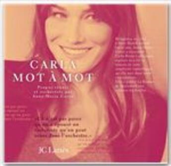 Couverture du livre « Carla, mot à mot » de Anne-Marie Corre aux éditions Lattes